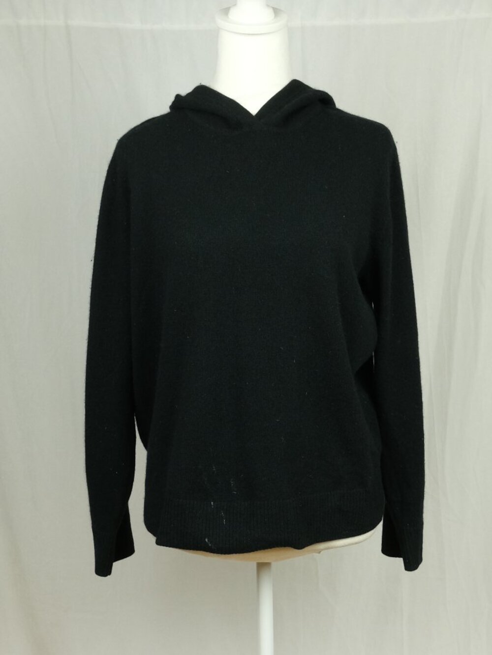 NAADAM Hoodie Cashmere Pullover Sweater Black Size S Minimalist